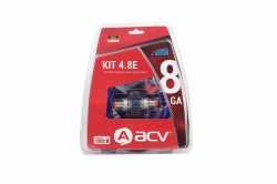 ACV KIT 4.8E комплект проводов для 4-кан усилителя 8AWG