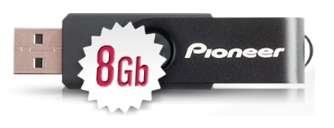 Купи  Pioneer и получи в подарок USB-флеш-накопитель 8GB